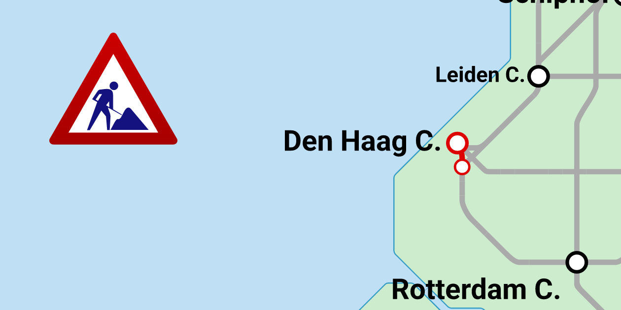 Den Haag - Rotterdam: repair works (1 October 2026)