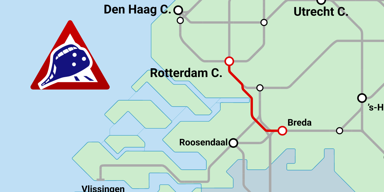 Rotterdam - Breda: system failure (2 October 2026)