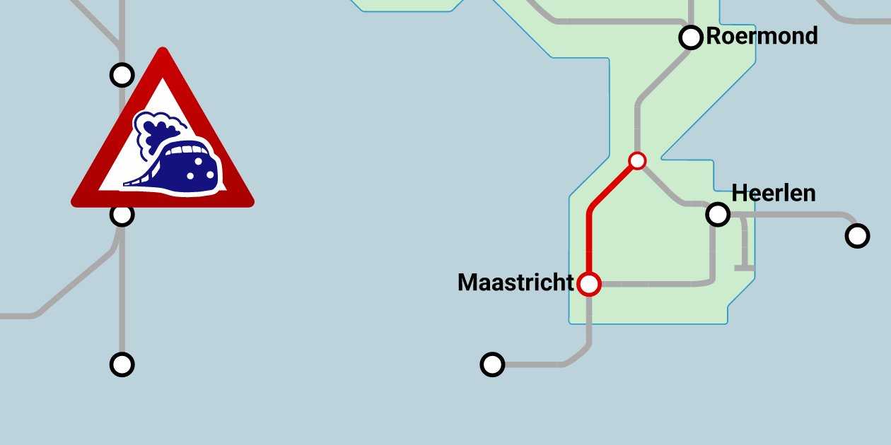 Sittard - Maastricht: gestrande trein (3 oktober 2026)
