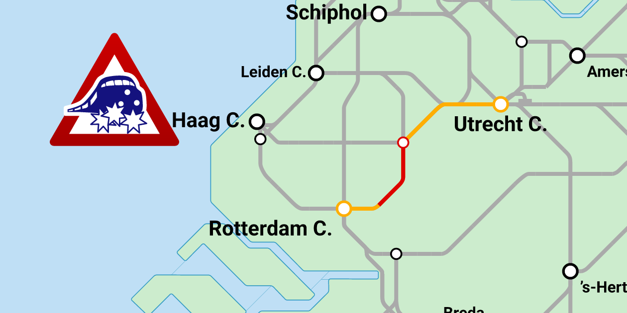 Utrecht - Rotterdam: collision (11 October 2026)