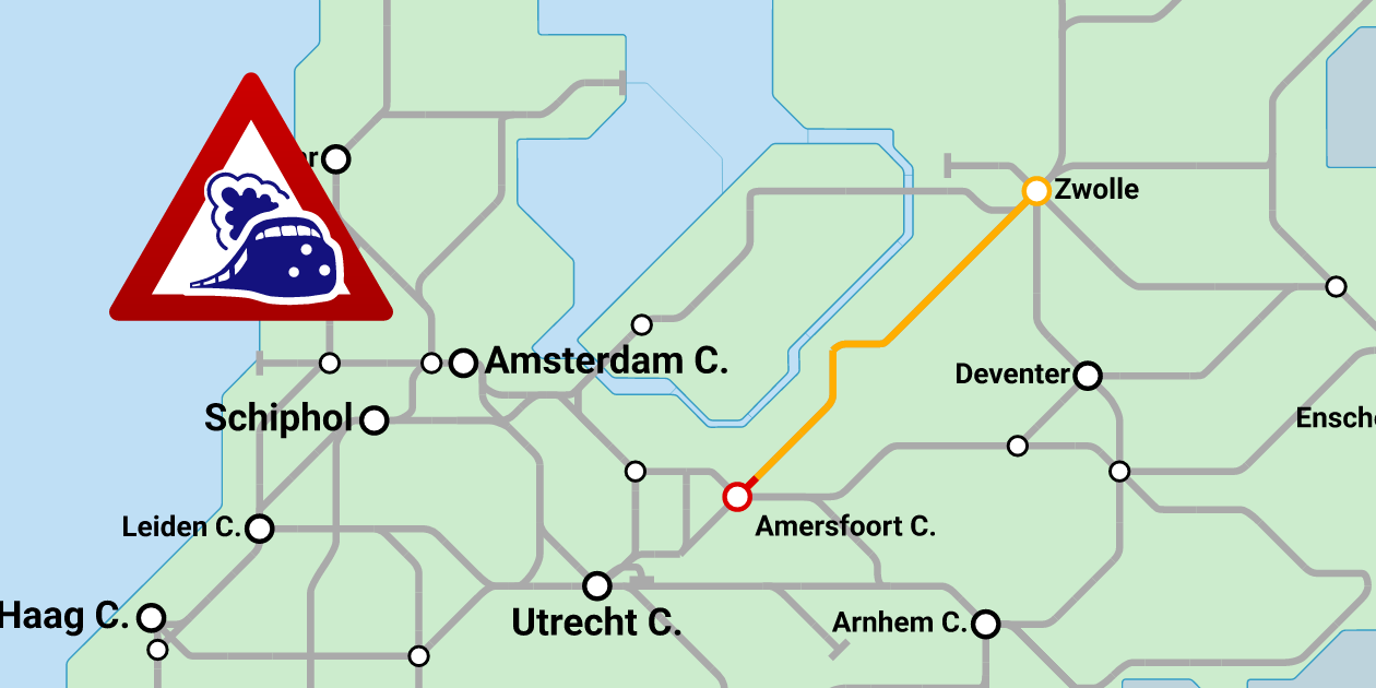 Hilversum - Amersfoort Schothorst: defecte trein (26 oktober 2026)