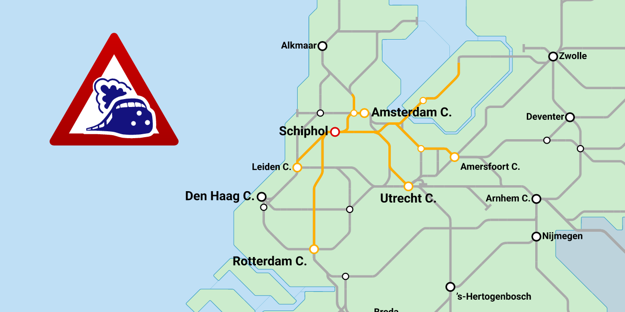 Schiphol Airport: defecte trein (28 oktober 2026)